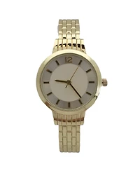 Olivia Pratt Gold Textured Bangle Watch