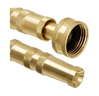 Twinkle Star Heavy Duty Brass Adjustable Twist Hose Nozzle 2-Pack