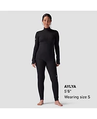 Backcountry Women's Pines Microgrid Ultra-Lt Baselayer 1/4-Zip Top Lightweight Long Underwear Tops