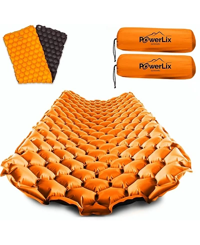 Powerlix 2-Pack Sleeping Pad Ultralight Inflatable Camping Air Mattress
