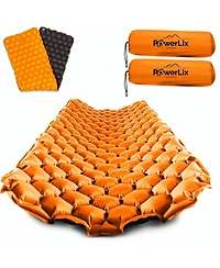 Powerlix 2-Pack Sleeping Pad Ultralight Inflatable Camping Air Mattress