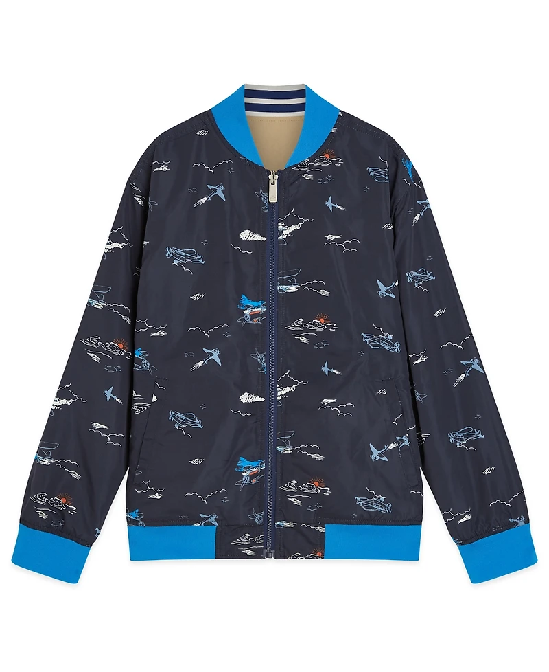 Scotch & Soda Boys Toddler 4T-7T Reversible Bomber Jacket