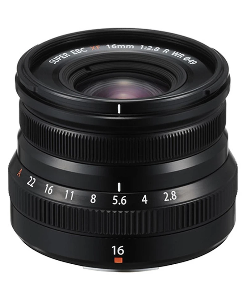 Fujifilm Xf 16mm f/2.8 R Wr Lens, Black, Bundle with ProOptic 49mm Filter Kit, Lens Case, Cleaning Kit, Lens Cap Tether, Mac Software Package