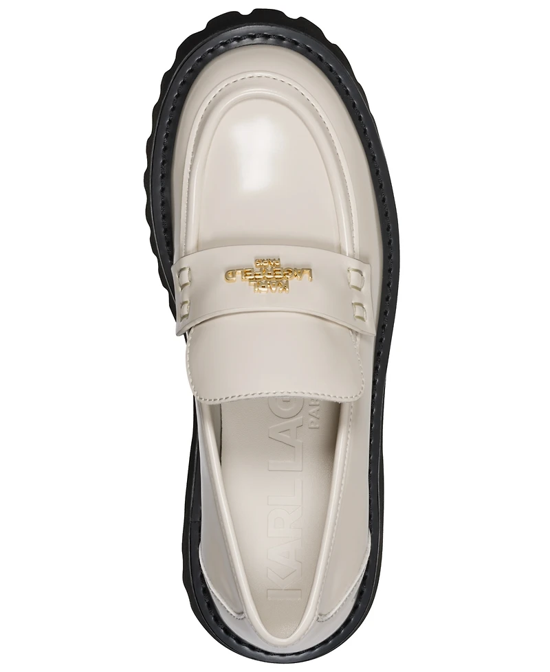 Karl Lagerfeld Paris Women's Gwen Logo Lug Loafers