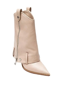 Prologue Shoes Lola Zip Pointed Toe Heel Boot (Women)