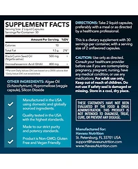 Havasu Nutrition Black Seed Oil + Dha Liquid Capsules, 60ct