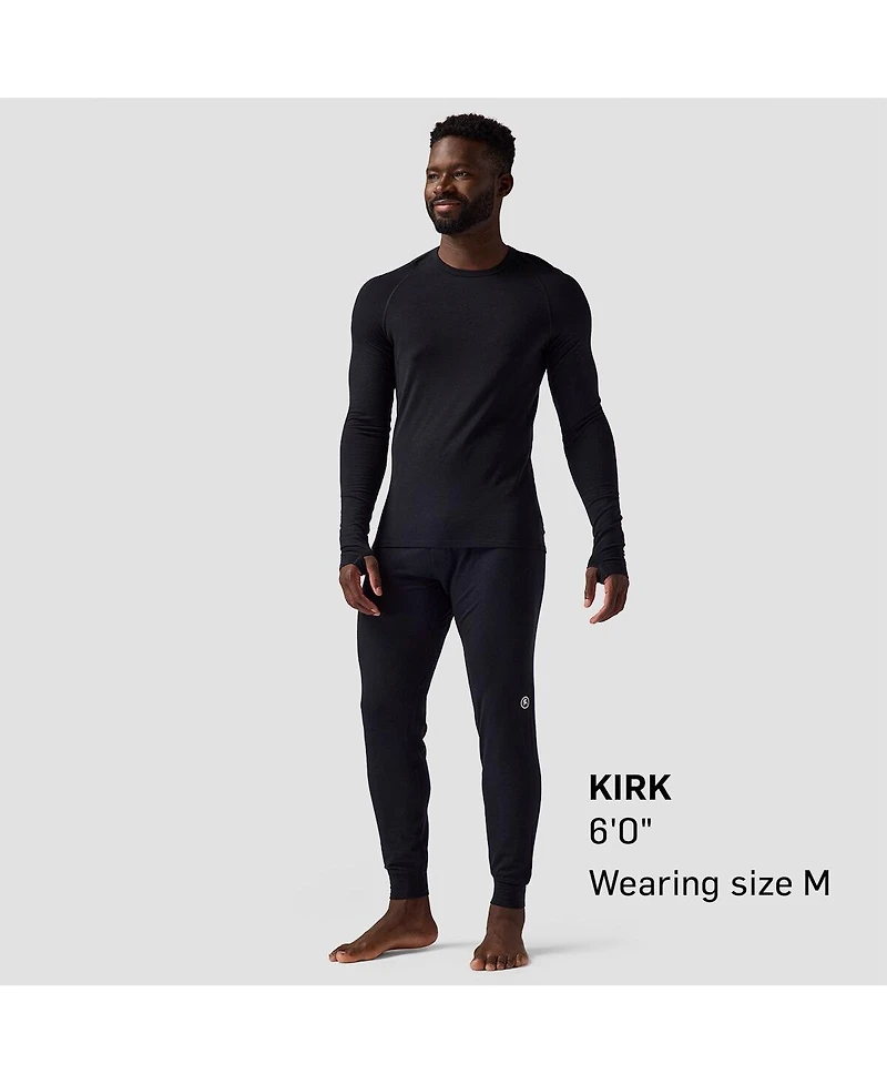 Backcountry Men's Cedars Rws Merino Lt-Wt Baselayer Crew Top Lightweight Long Underwear Tops