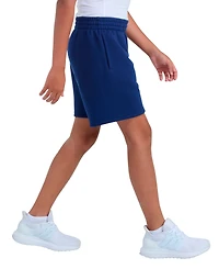 adidas Boys 8-20 Elastic Waistband Collegiate Fleece Shorts