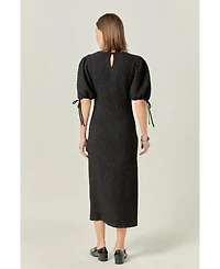English Factory Women's Smocked Midi Dress