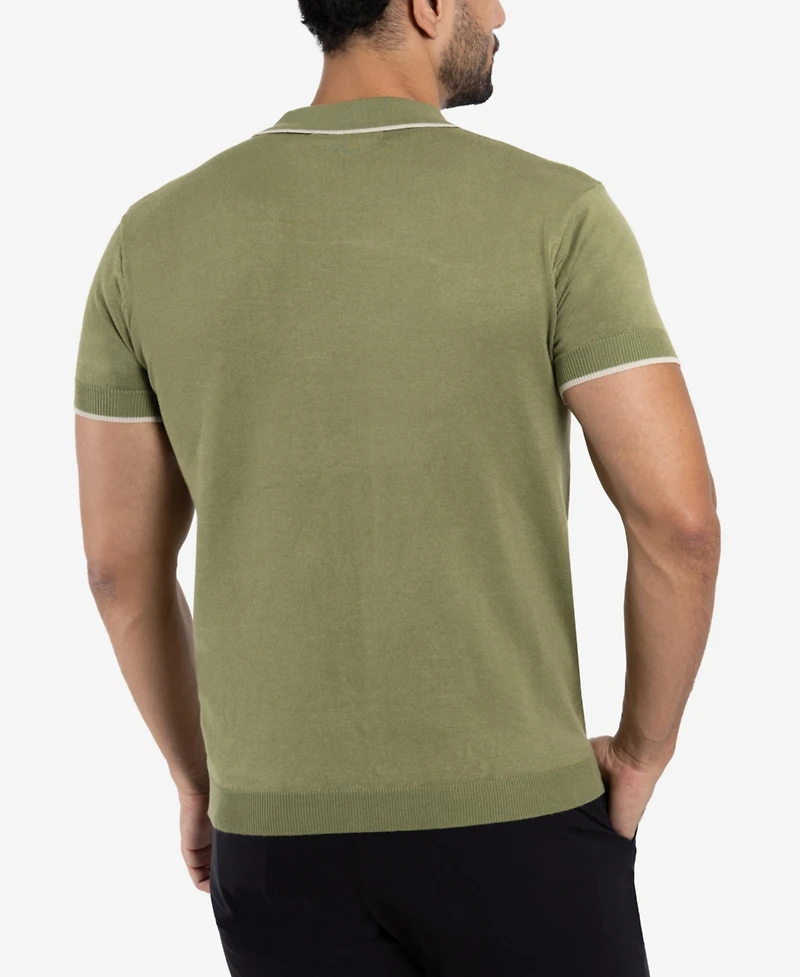 Xray Men's Collar V-Neck Polo Sweater