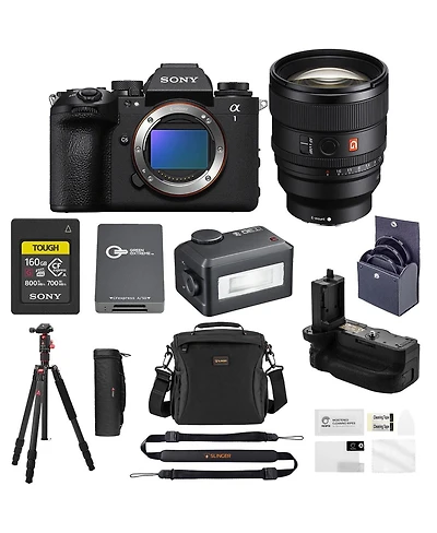 Sony a1 Ii Mirrorless Camera, Bundle with Fe 85mm f/1.4 Gm Ii Lens, 160GB Memory Card, Card Reader, iFlash, Battery Grip, Extra Battery, Tripod,