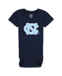 Wes & Willy Baby Boys and Girls 3-Pack North Carolina Tar Heels Bodysuit Set