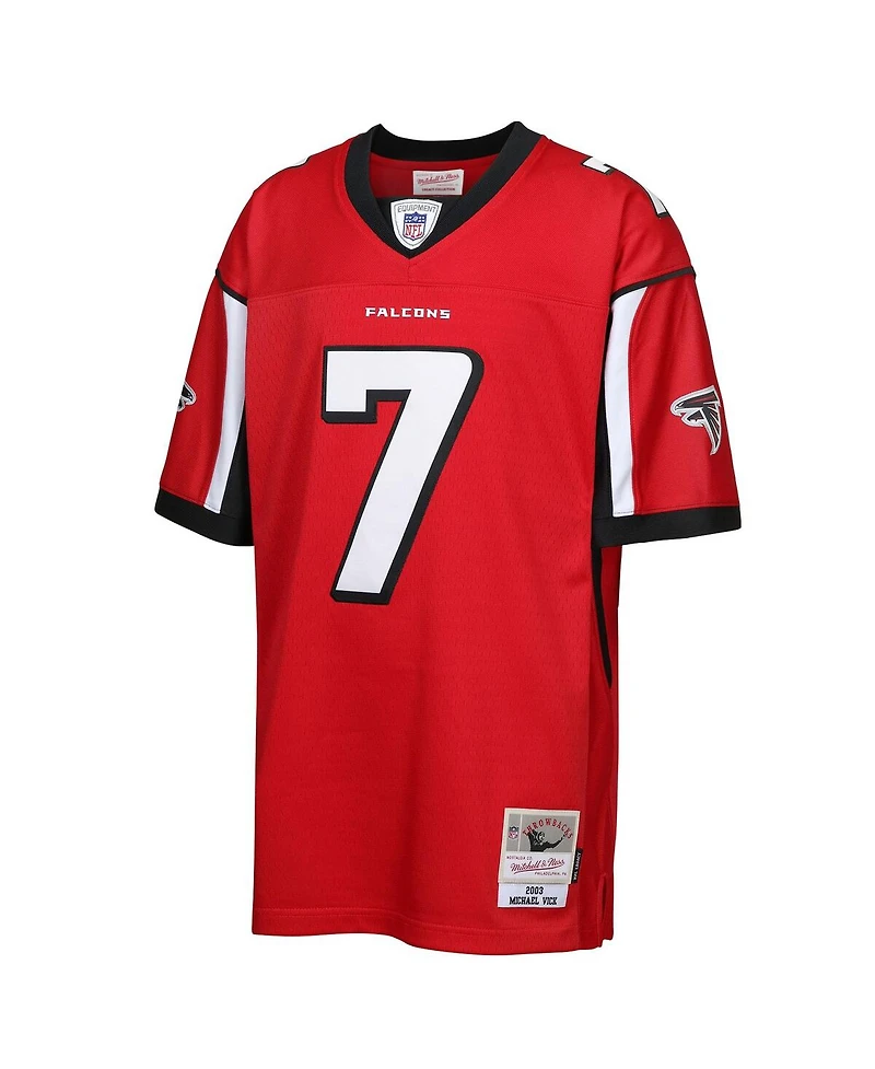 Mitchell & Ness Big Boys and Girls Michael Vick Red Atlanta Falcons 2003 Legacy Retired Player Jersey