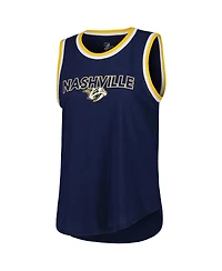 G-iii 4Her by Carl Banks Women's Navy Nashville Predators Strategy Tank Top