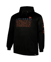 Fanatics Men's Black Cincinnati Bengals Big Tall Fleece Pullover Hoodie