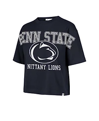 '47 Brand Women's Navy Penn State Nittany Lions Outreach City Relaxed Cropped T-Shirt