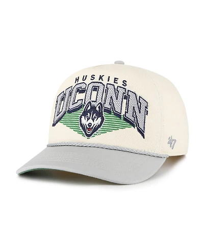 '47 Brand Men's Natural UConn Huskies Pomona Two-Tone Rope Hitch Adjustable Hat