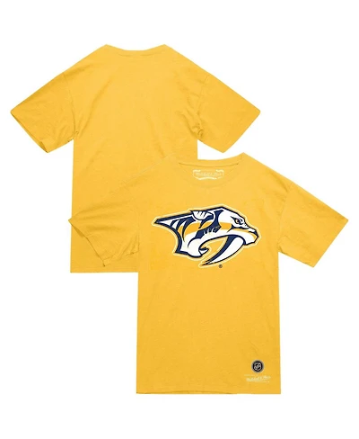 Mitchell & Ness Men's Gold Nashville Predators Heritage T-Shirt