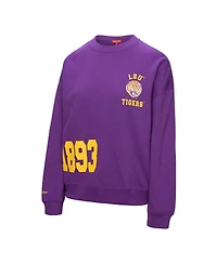 Mitchell & Ness Women's Purple Lsu Tigers Multi-Hit Sweatshirt