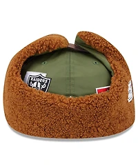 New Era x Alpha Industries Men's Olive Las Vegas Raiders Dog Ears 59FIFTY Fitted Hat