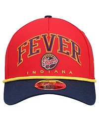 New Era Men's Red Indiana Fever Bold Arch Coolera 9FORTY A-Frame M-Crown Adjustable Hat