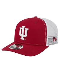 New Era Men's Crimson Indiana Hoosiers Team 9SEVENTY Coolera Trucker Adjustable Hat