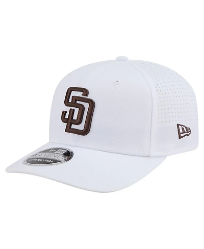 New Era Men's White San Diego Padres Coolera 9SEVENTY Adjustable Hat