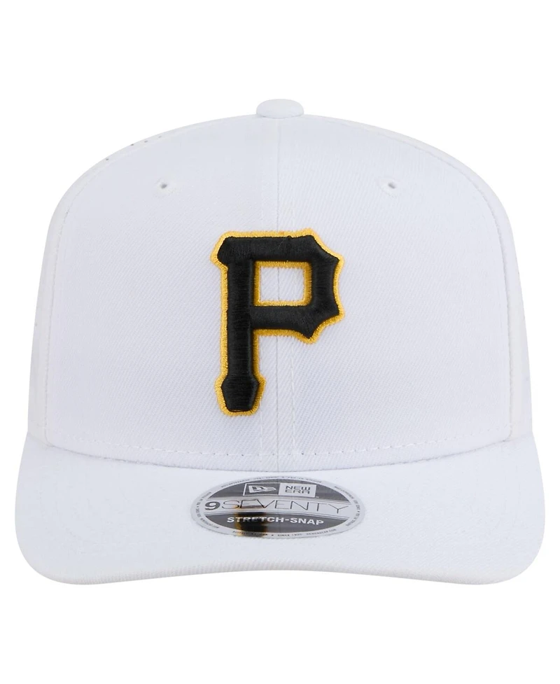 New Era Men's White Pittsburgh Pirates Coolera 9SEVENTY Adjustable Hat