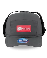 New Era Men's Charcoal Kansas City Chiefs 2025 Sideline Cold Weather Runner Dog Ear Adjustable Hat