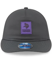 New Era Men's Charcoal Minnesota Vikings 2025 Sideline Cold Weather Retro Crown 59FIFTY Fitted Hat
