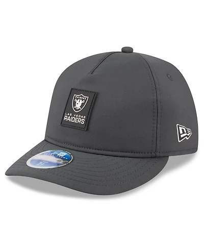 New Era Men's Charcoal Las Vegas Raiders 2025 Sideline Cold Weather Retro Crown 59FIFTY Fitted Hat