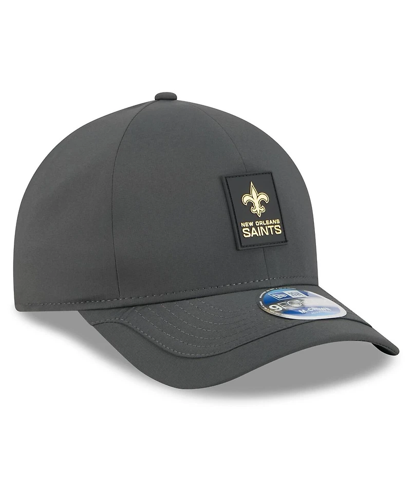New Era Men's Charcoal New Orleans Saints 2025 Sideline Cold Weather 9FORTY M-Crown Adjustable Hat