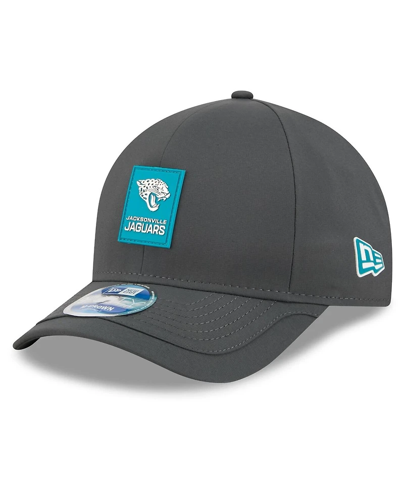 New Era Men's Charcoal Jacksonville Jaguars 2025 Sideline Cold Weather 9FORTY M-Crown Adjustable Hat