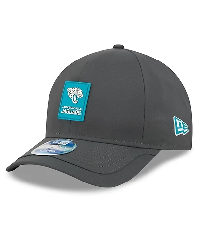 New Era Men's Charcoal Jacksonville Jaguars 2025 Sideline Cold Weather 9FORTY M-Crown Adjustable Hat