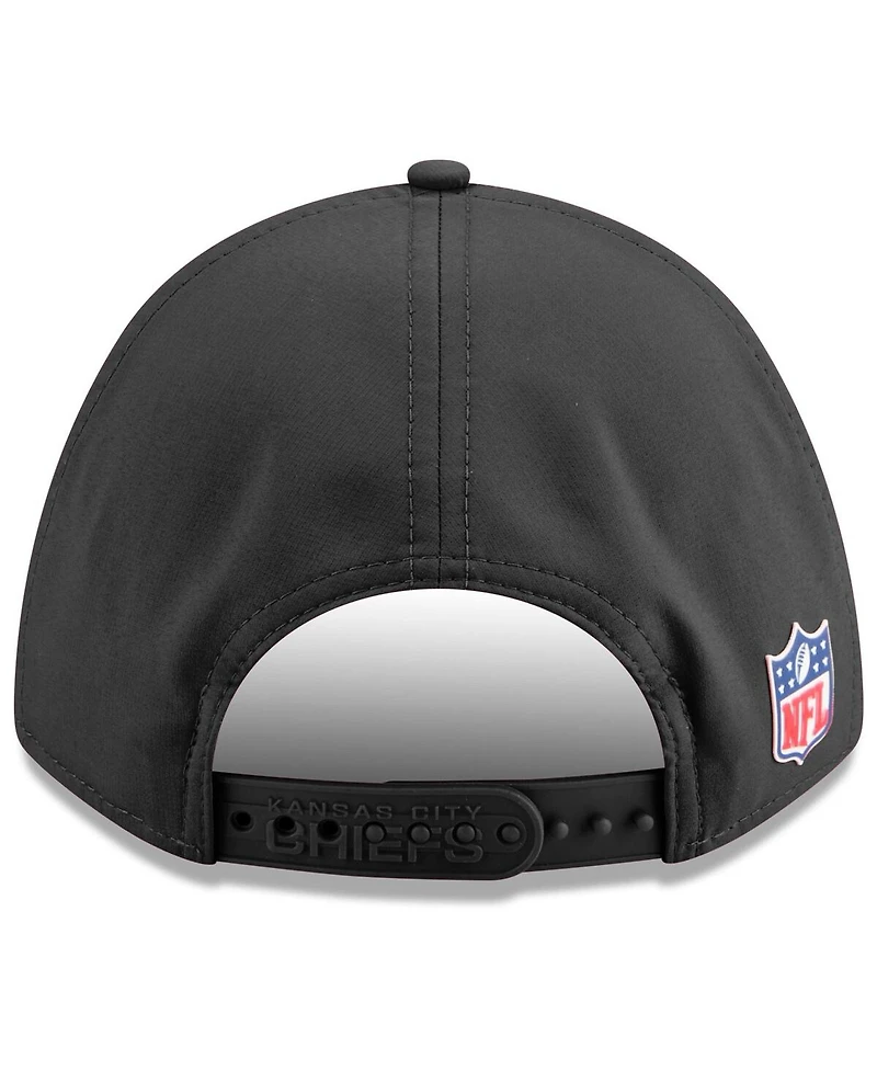 New Era Men's Charcoal Kansas City Chiefs 2025 Sideline Cold Weather 9FORTY M-Crown Adjustable Hat