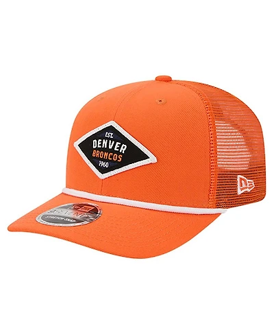 New Era Men's Orange Denver Broncos Team 9SEVENTY Adjustable Hat