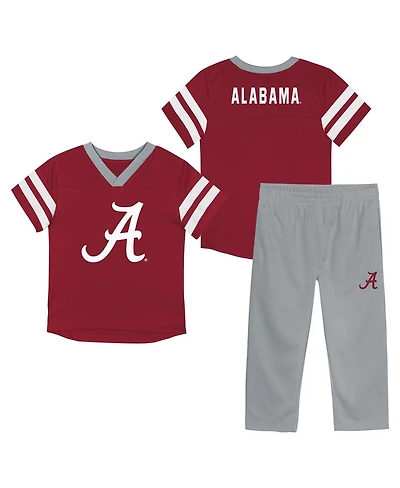 Outerstuff Big Boys and Girls 2-Piece Crimson Alabama Crimson Tide Red Zone V-Neck Top and Pants Set