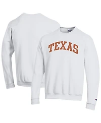 Champion Men's White Texas Longhorns Basic Arch Fleece Pullover Sweatshirt