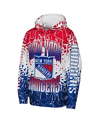 Outerstuff Big Boys and Girls Red New York Rangers Frozen Frenzy Hoodie