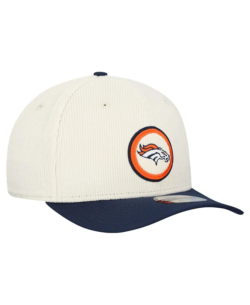 New Era Men's Stone Denver Broncos Loyal Corduroy 9SEVENTY Adjustable Hat