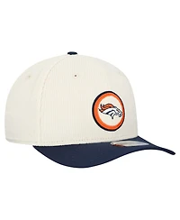 New Era Men's Stone Denver Broncos Loyal Corduroy 9SEVENTY Adjustable Hat