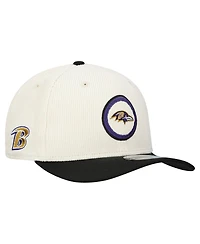 New Era Men's Stone Baltimore Ravens Loyal Corduroy 9SEVENTY Adjustable Hat