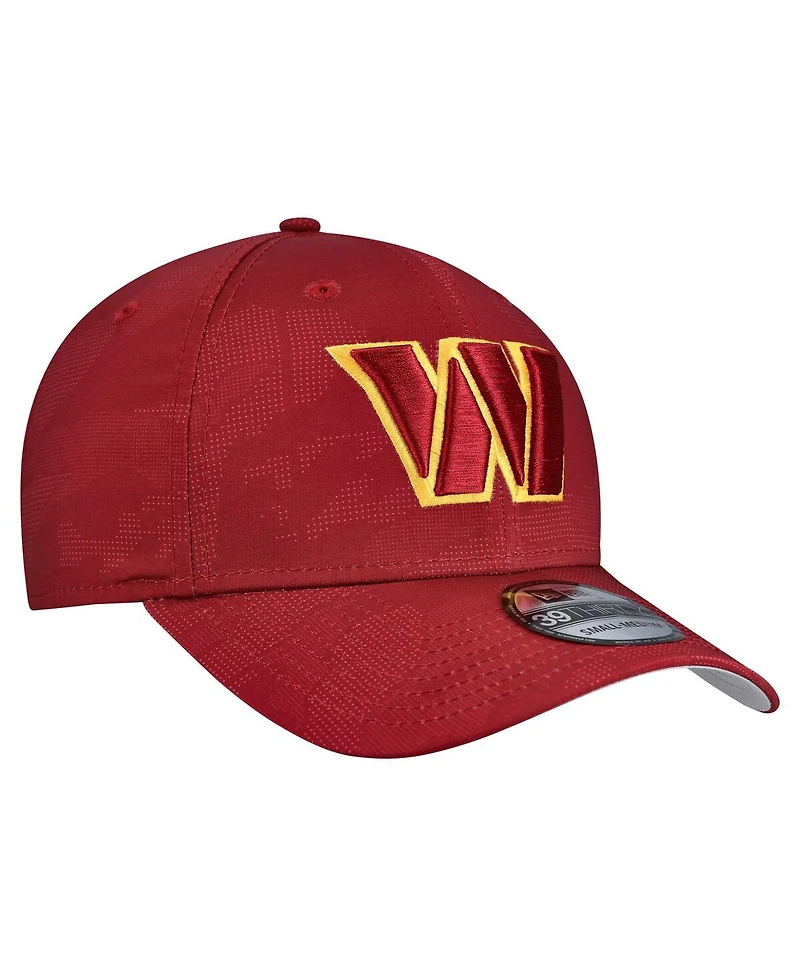 New Era Men's Burgundy Washington Commanders Tonal Camo 39THIRTY Stretch Fit Hat
