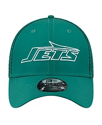 New Era Men's Green New York Jets Outline 39THIRTY Flex Hat