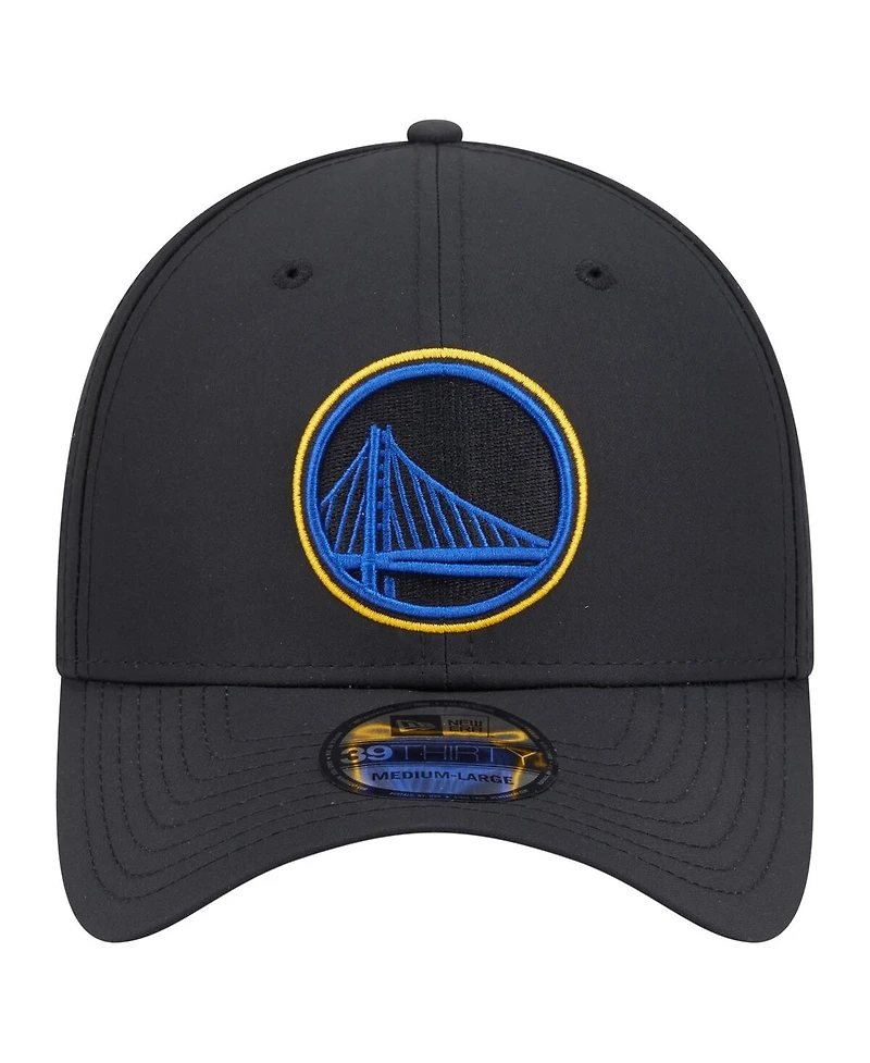 New Era Men's Black Golden State Warriors Night 39THIRTY Flex Hat