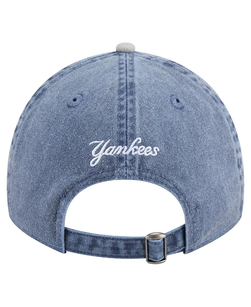 New Era Men's Navy/Gray New York Yankees Select 9TWENTY Adjustable Hat