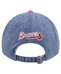 New Era Men's Navy/Red Atlanta Braves Select 9TWENTY Adjustable Hat