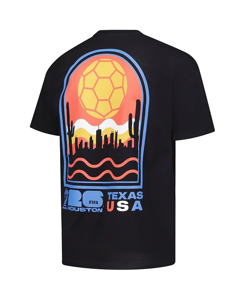 Outerstuff Men's Black 2026 Fifa World Cup Houston Host City Local Oversized T-Shirt