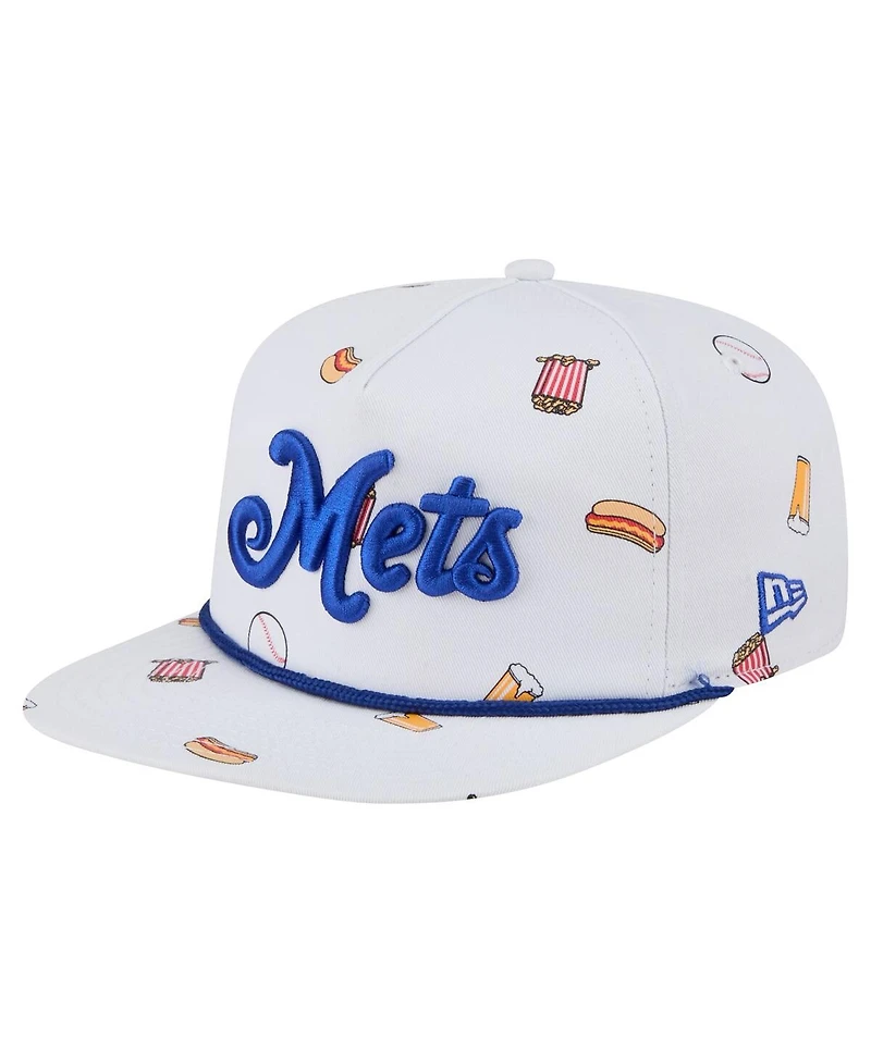 New Era Men's White New York Mets Team Cheer Rope 19TWENTY Adjustable Hat