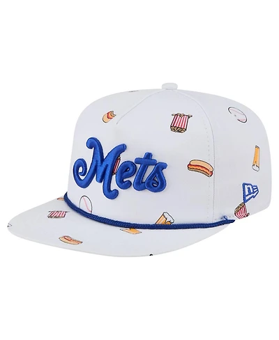 New Era Men's White New York Mets Team Cheer Rope 19TWENTY Adjustable Hat